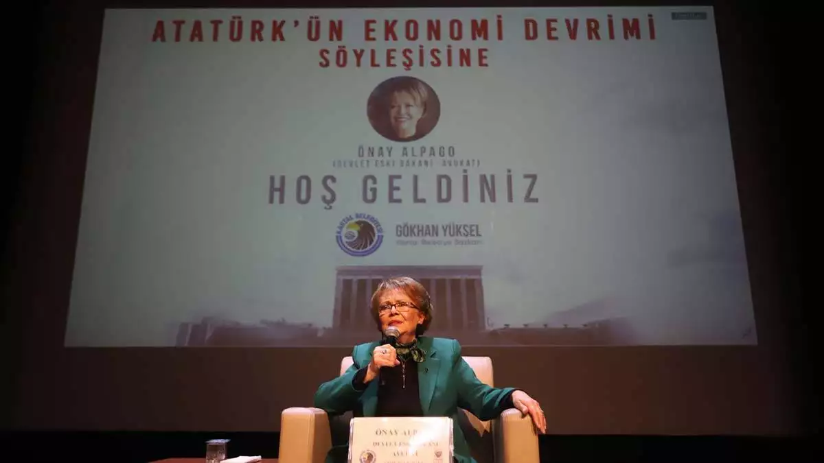 Devlet eski bakanı önay alpago atatürk'ün ekonomi devrimlerini anlattı. Alpago, atatürk’ün cumhuriyet döneminde yabancı ülkelerden tek kuruş borç almadan, sanayi devrimi yapmasına dikkat çekti.