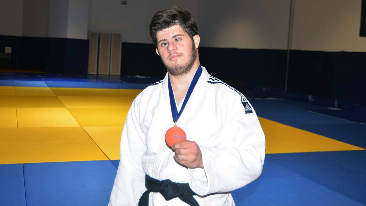 Down sendromlu Musa İtalya'da 3'ncü oldu