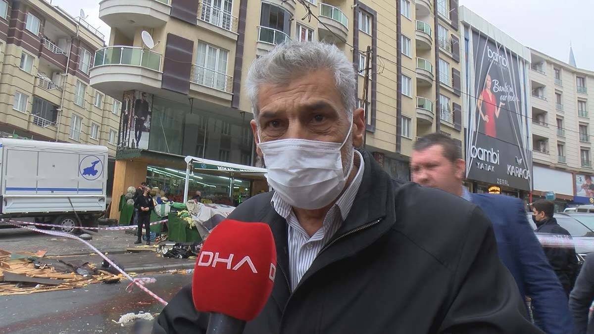 Çatının üstlerine geldiğini görünce kadının çocuğun üstüne yattığını belirtti.