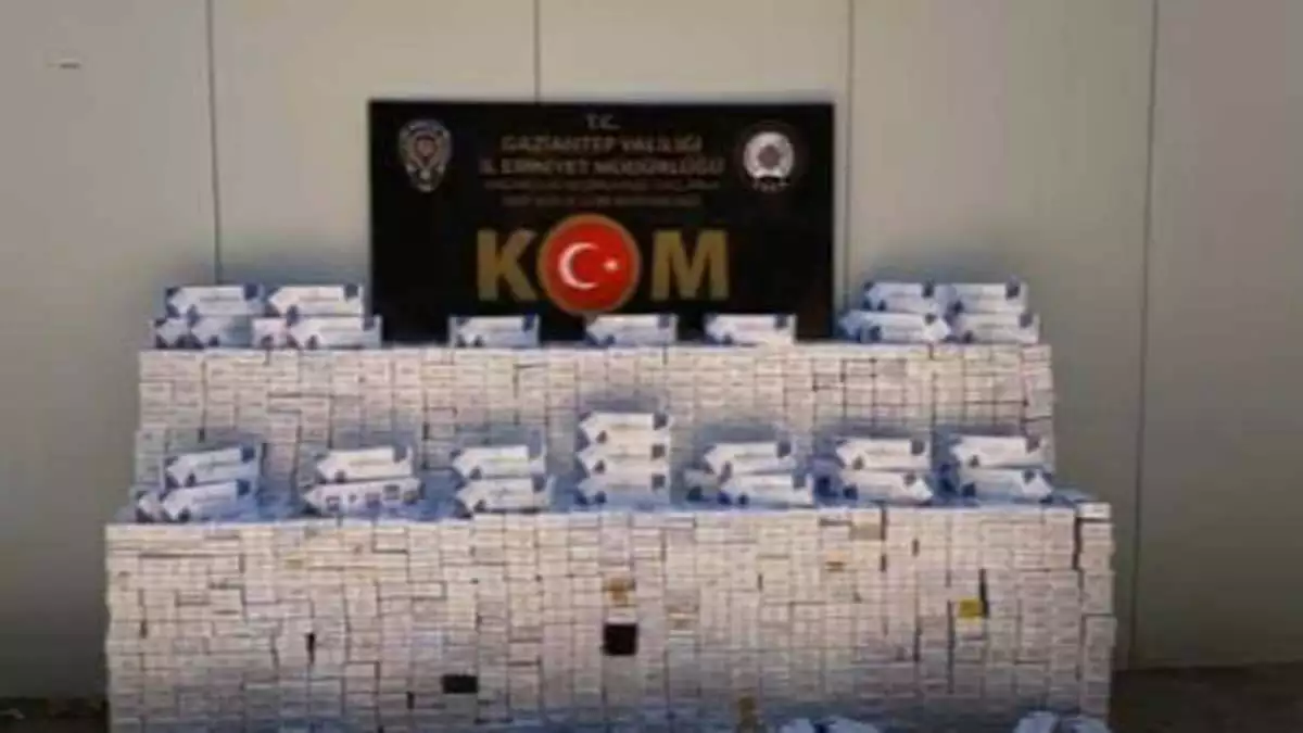 Gaziantep'te kaçakçılık operasyonunda 57 gözaltı