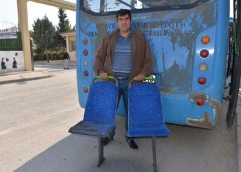 halk otobüsünün çalınan koltukları