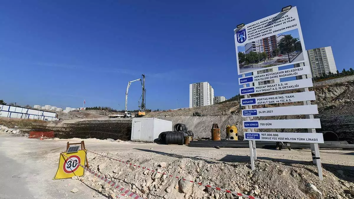 Ankara büyükşehir belediyesi, mamak kentsel dönüşüm projesi kapsamında başlattığı çalışmalarına aralıksız devam ediyor.