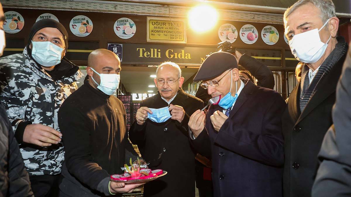 Kılıçdaroğlu Ankara Hali'ni ziyaret etti