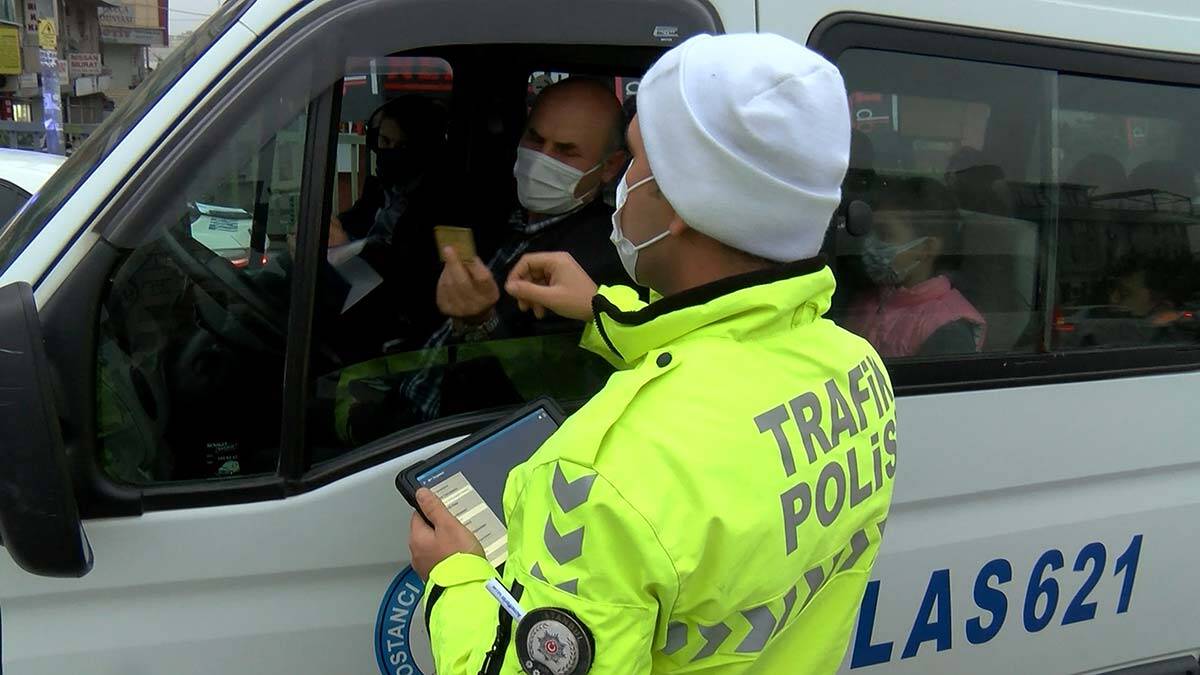 Ekipler okul servis araçlarına yönelik denetim yaptı