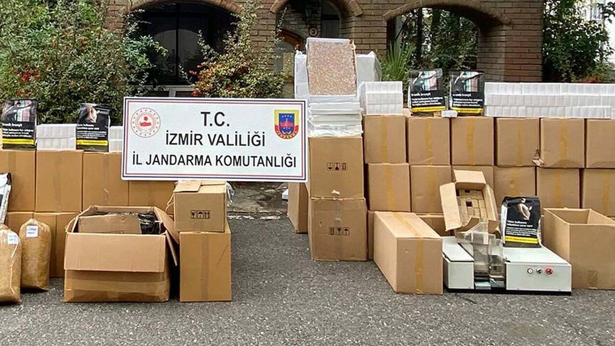 İzmir ve Manisa'da kaçak tütüne eş zamanlı baskın