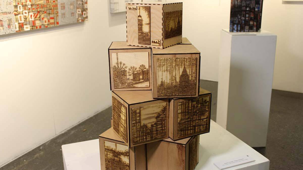 Kentsel dönüşüm temalı sergi sanatseverlerle buluştu