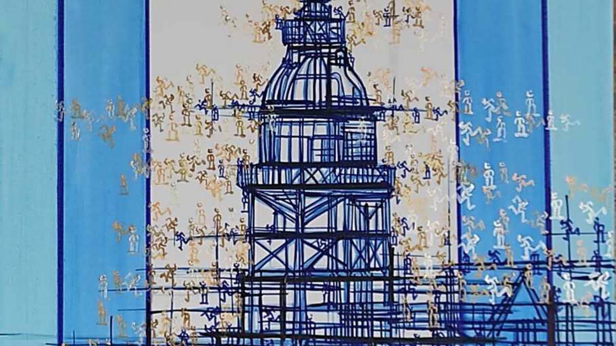 " Tuval Üzerine yağlı boya, Akrilik Boya ve ahşap üzeri resimler benim öğrencilerime ait"