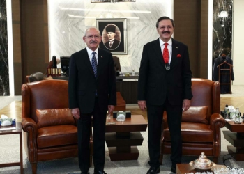 Kılıçdaroğlu TOBB Başkanı'nı ziyaret etti