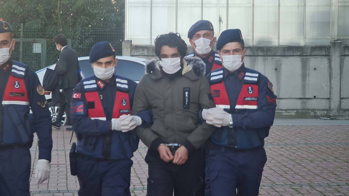 M.H, jandarmadaki işlemlerin ardından adliyeye sevk edildi