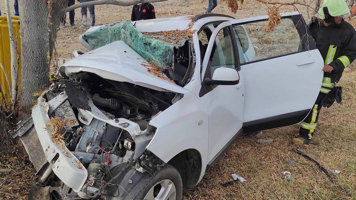 Köpeğe çarpmamak için kaza yaptı; eşi yaşamını yitirdi