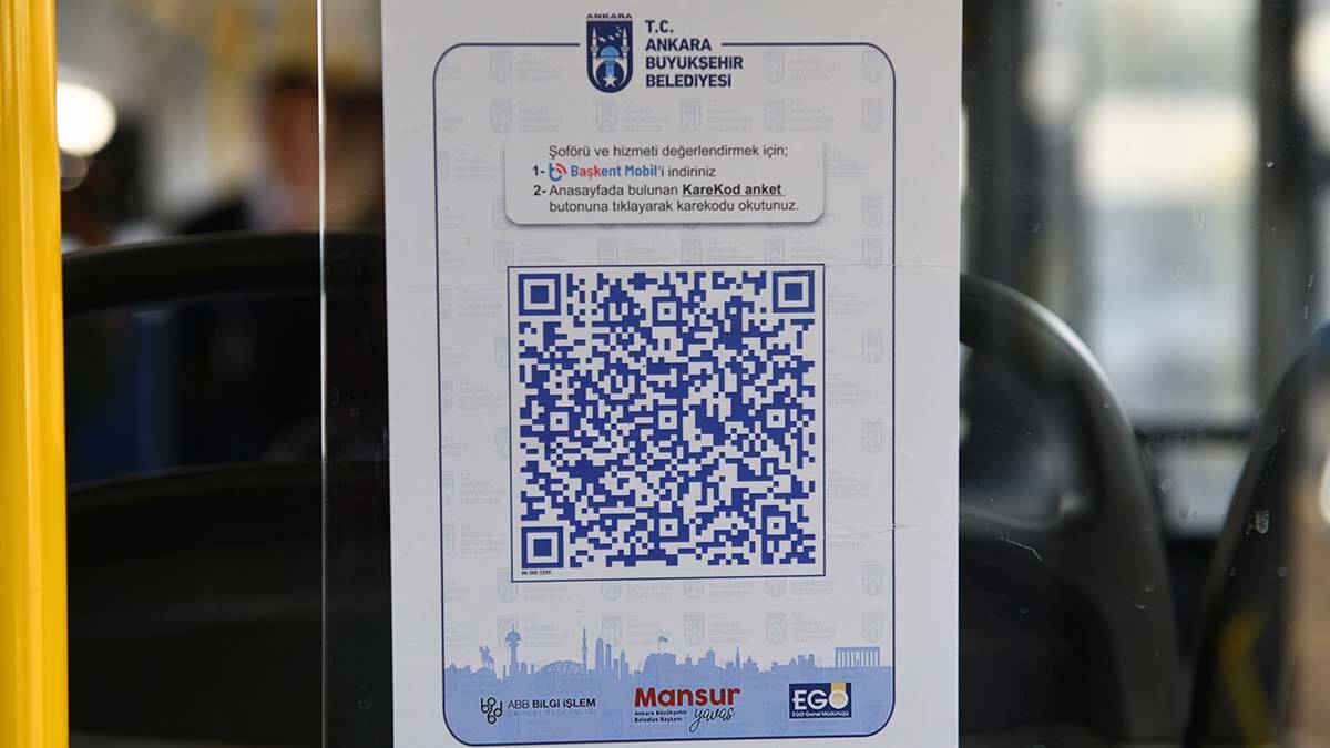 Başkent’te ulaşımın daha konforlu ve güvenli olması, yeşil alanların da daha temiz olması için Karekod Anket dönemi hayata geçirildi.