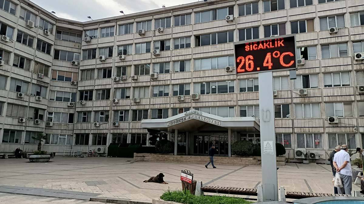 Samsun'da hava sıcaklığı 26 dereceyi buldu