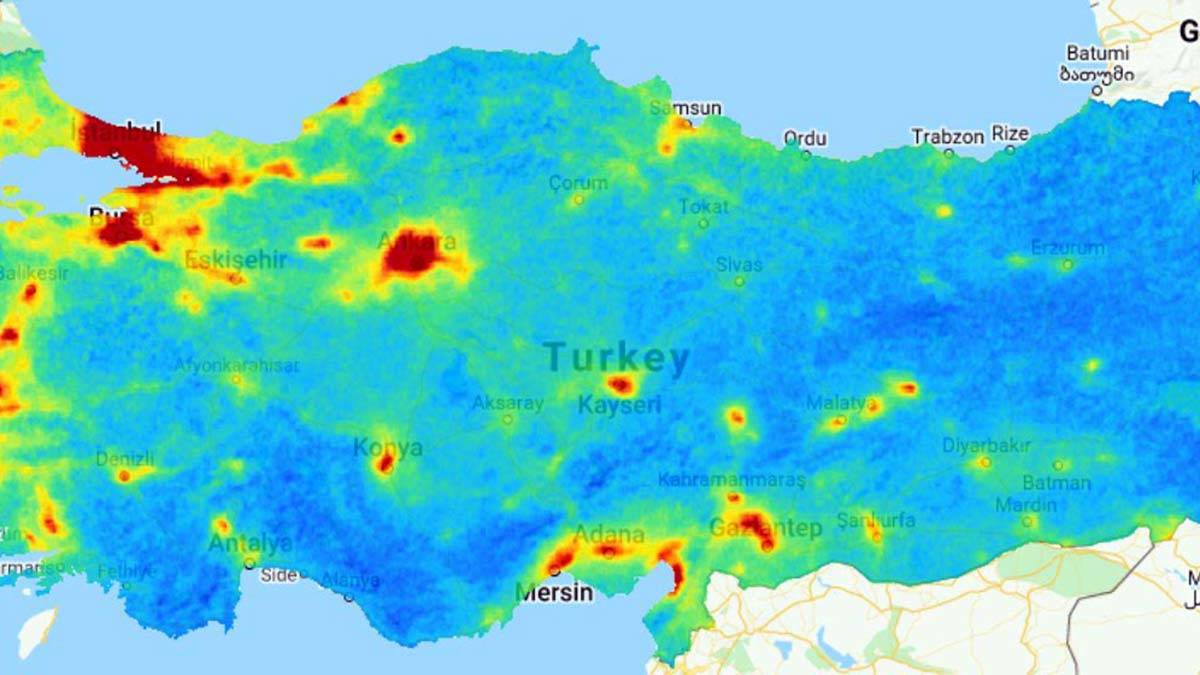 Karadeniz'de ise Zonguldak ve Samsun'da hava kirliliklerinin Türkiye ortalamasını aştığı görüldü