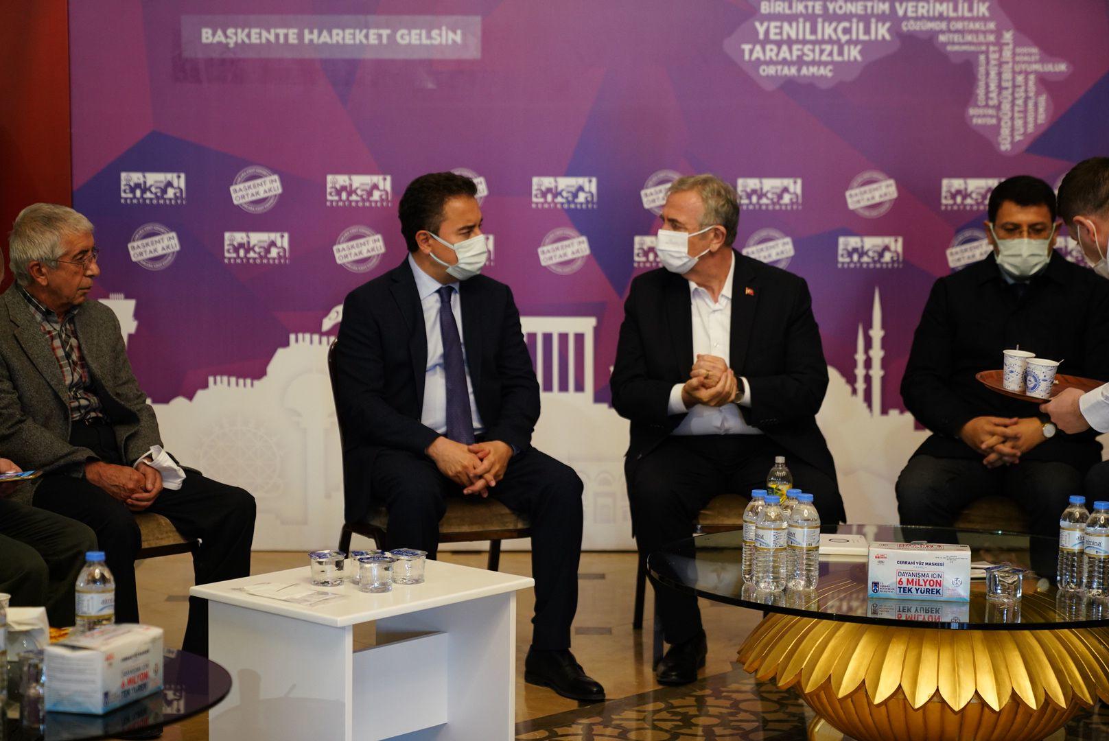 Babacan'dan Yavaş'a taziye ziyareti