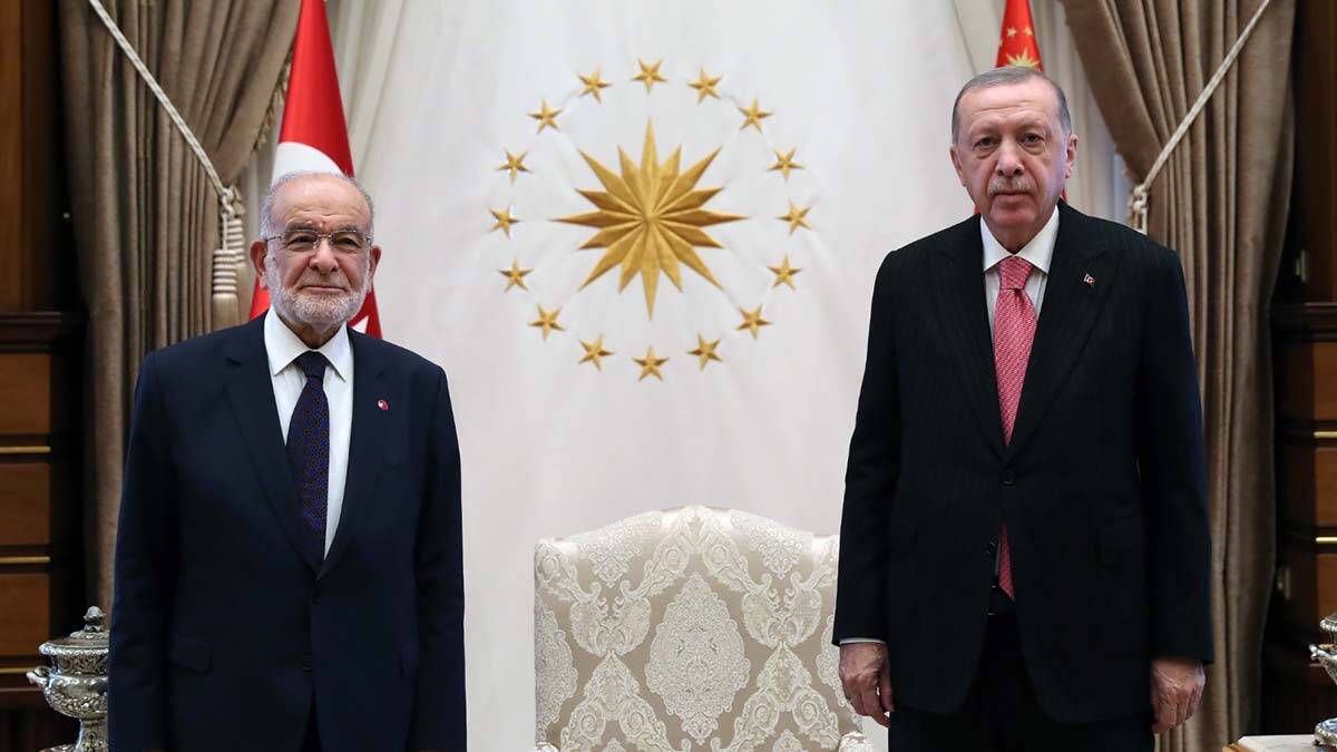 Erdoğan Karamollaoğlu'nu kabul etti