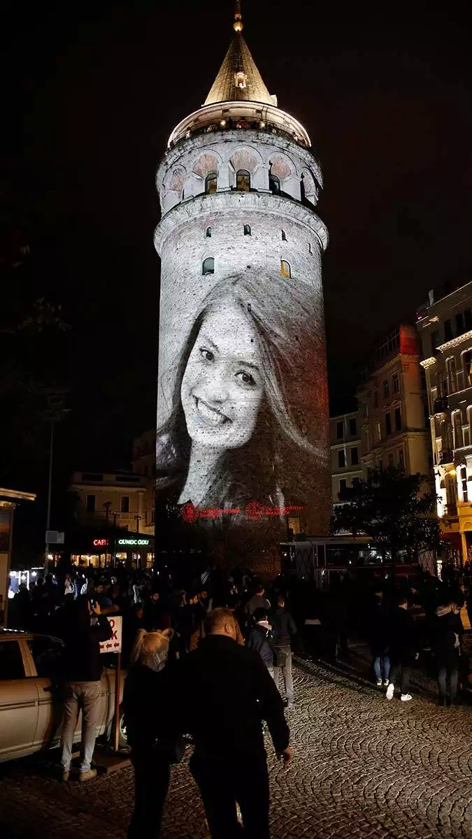 Galata kulesinde ogretmenler gunune ozel video mapping gosterisi 1390 dhaphoto3 - kültür ve sanat - haberton