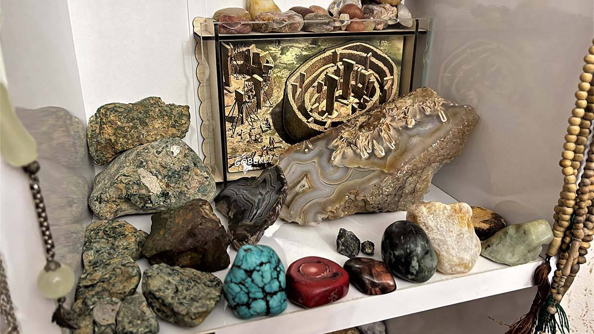 Milyonlarca yıllık fosilleri evinde sergiliyor