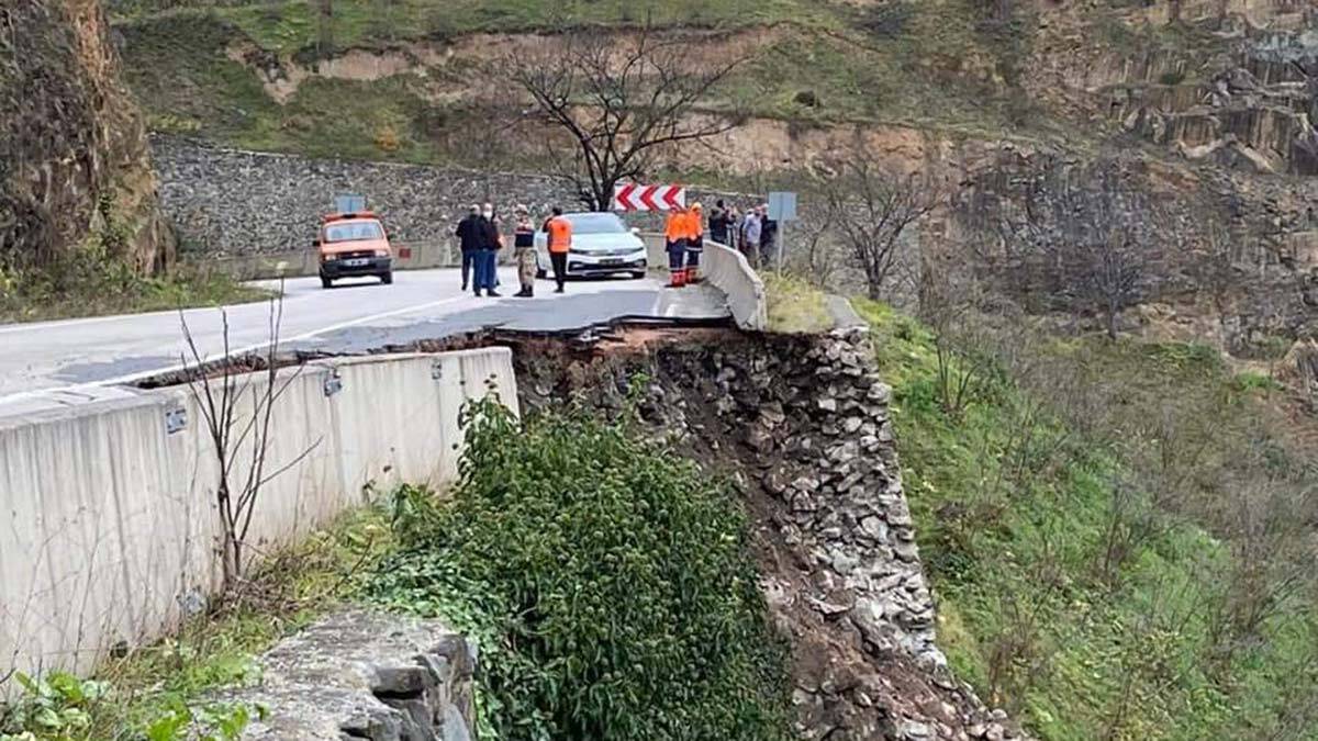 Ordu'da heyelan korkuttu