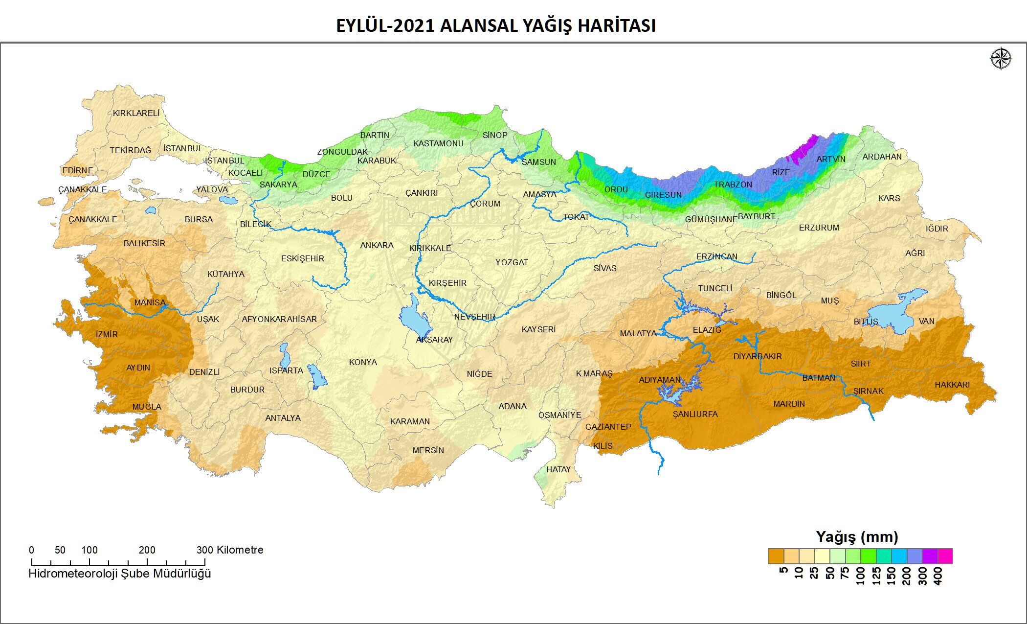 Meteoroloji Genel Müdürlüğü, '2021 Yılı Ekim Ayı Alansal Yağış Raporu'nu açıkladı. Türkiye'de yağışlar yüzde 39 azaldı.