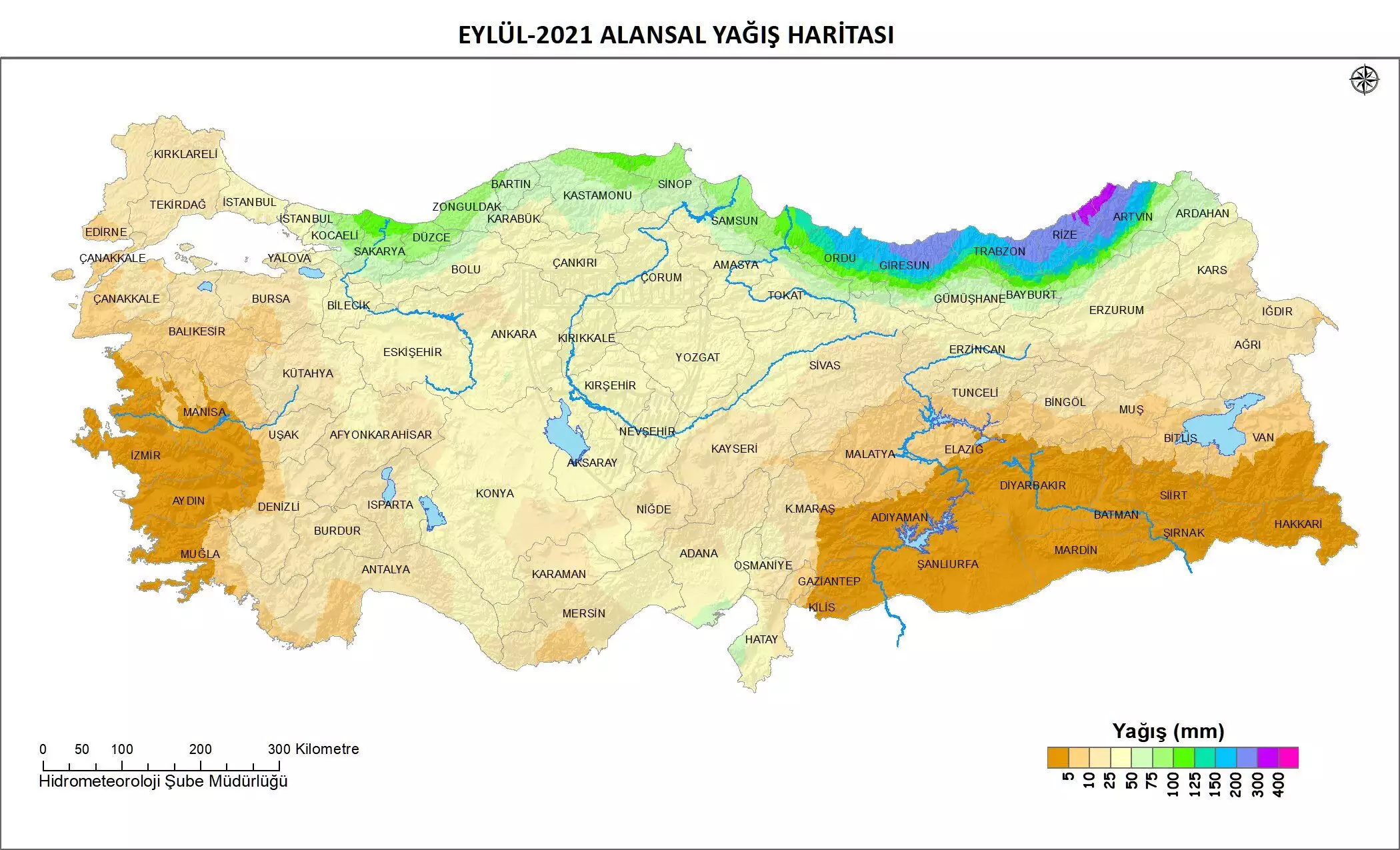 Meteoroloji genel müdürlüğü, '2021 yılı ekim ayı alansal yağış raporu'nu açıkladı. Türkiye'de yağışlar yüzde 39 azaldı.