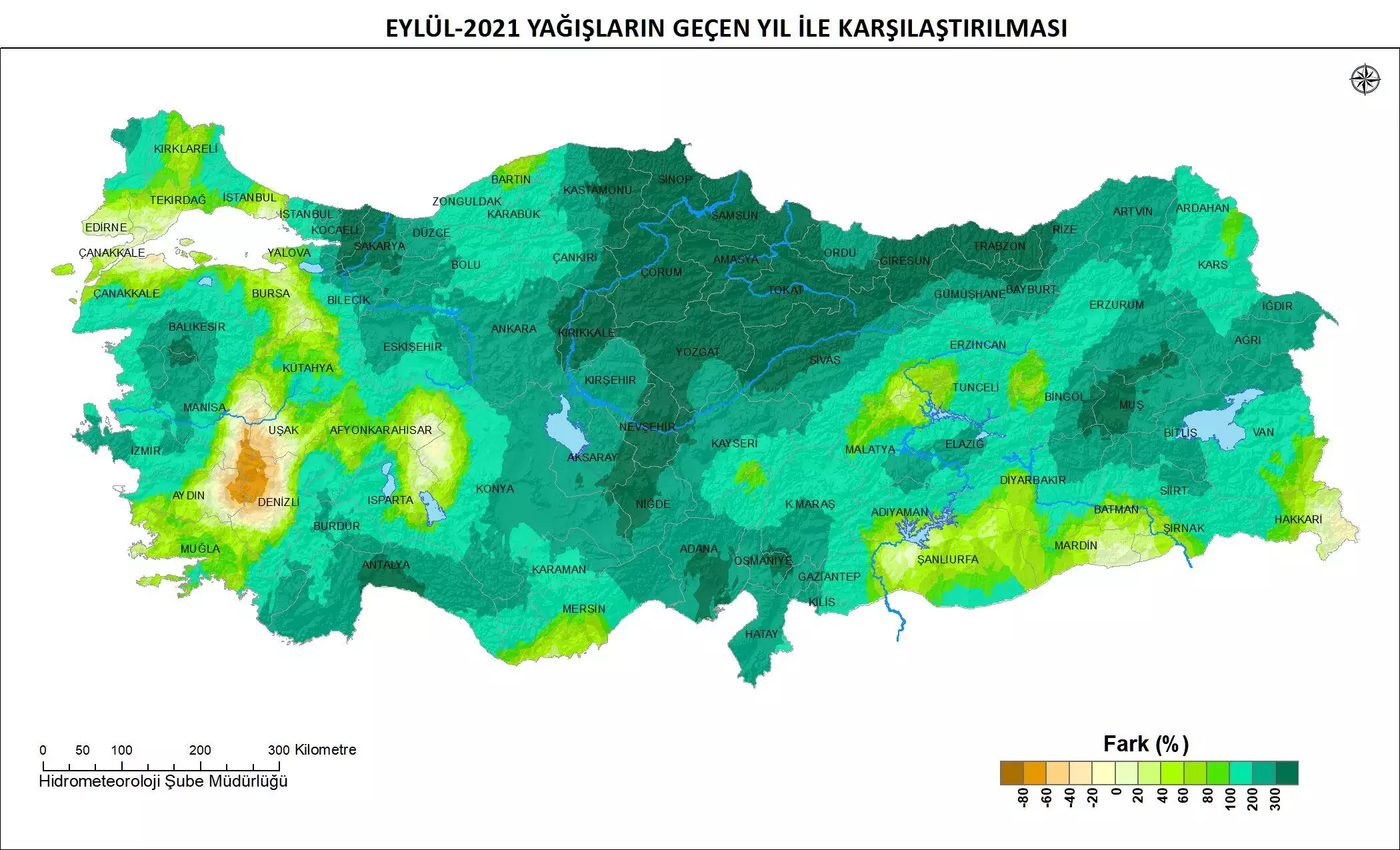 Türkiye'de yağışlar yüzde 39 azaldı