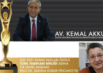 2021 İnsan Hakları Ödülü Türk Tabipleri Birliği'ne veriliyor
