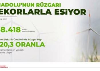 10 Aralık'ta rüzgar elektrik üretimiyle rekor kırdı