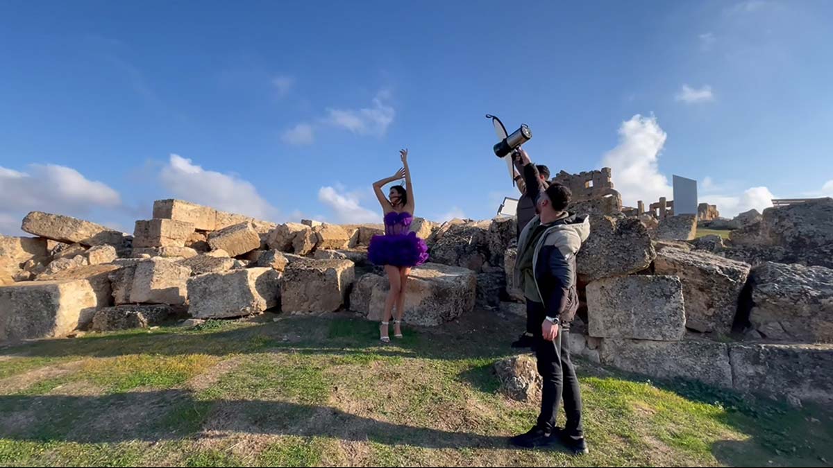 3 bin yıllık Zerzevan Kalesi'nde moda çekimleri