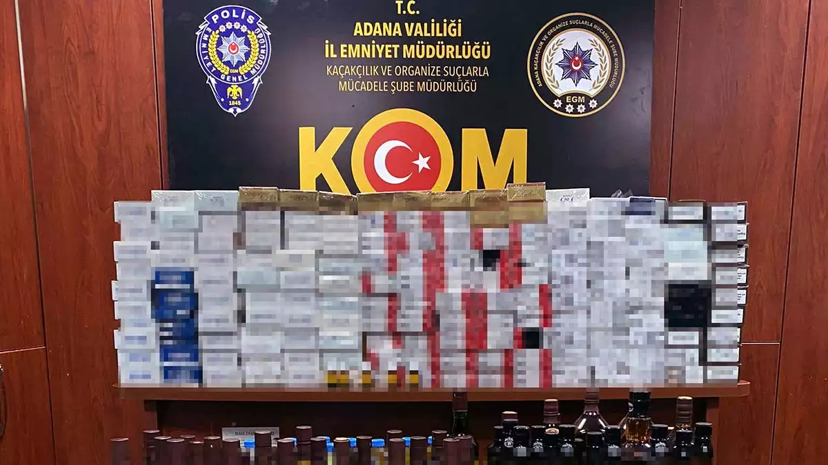 Adana'da kaçakçılık operasyonunda polis ekipleri 7 şüpheliyi gözaltına aldı