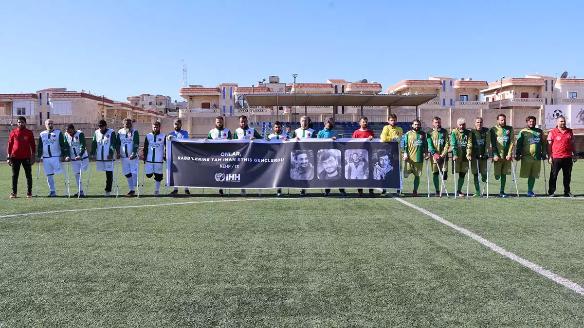 Afrin'de ampute futbol dostluk maçı düzenlendi