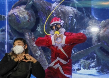 Antalya Akvaryum'da yılbaşına özel animasyon