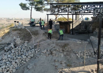 Artuklu Sarayı kazısında kalorifer sistemi bulundu
