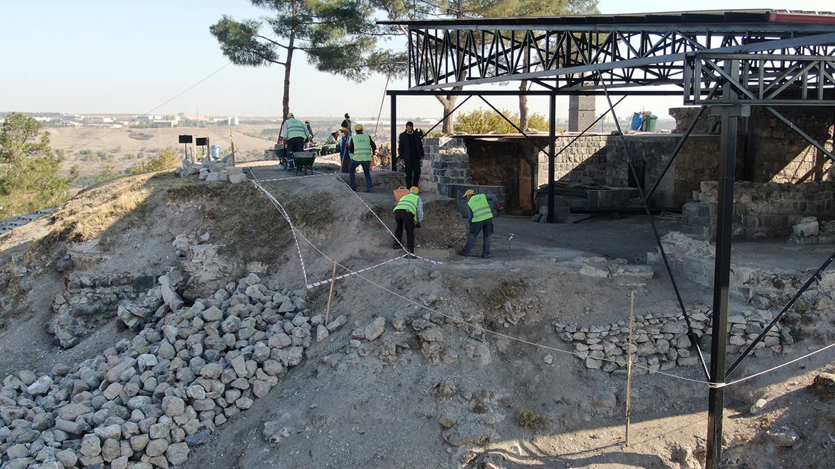 Artuklu Sarayı kazısında kalorifer sistemi bulundu