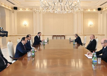 Bakan Dönmez, Azerbaycan'da Aliyev ile görüştü