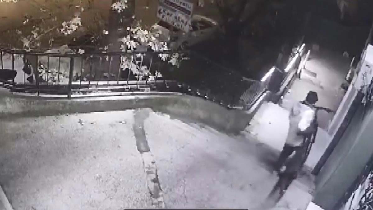 Bisiklet hırsızının o anları kamerada