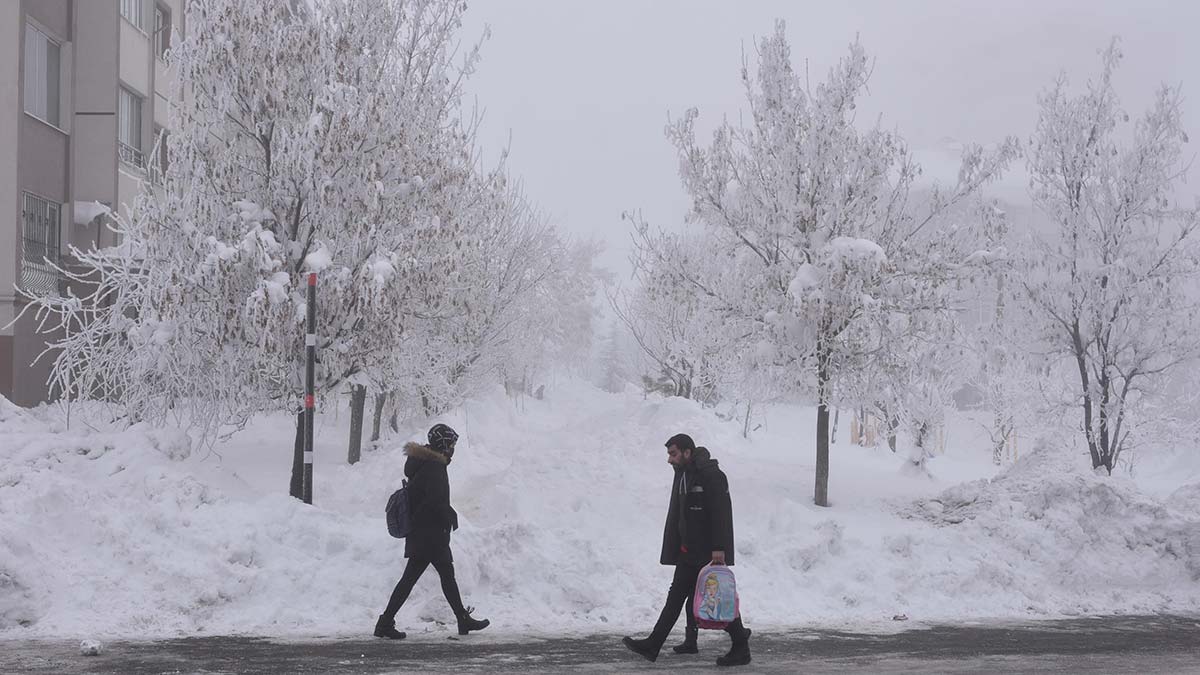 Bitlis'te kar yağışı yerini soğuk havaya bıraktı