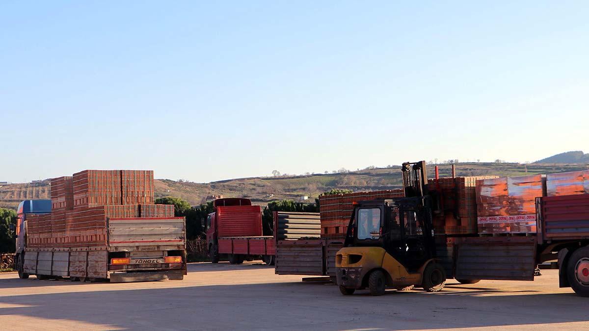 Bulgaristan'a 1 milyon euro'luk tuğla ihracatı