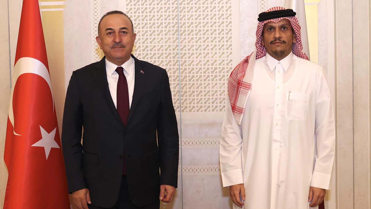 Çavuşoğlu Katar Dışişleri Bakanı ile görüştü