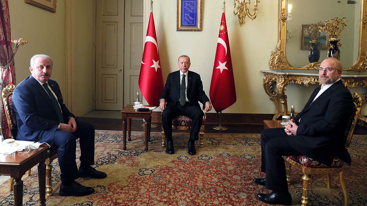 Cumhurbaşkanı, İran Meclis Başkanı'nı kabul etti