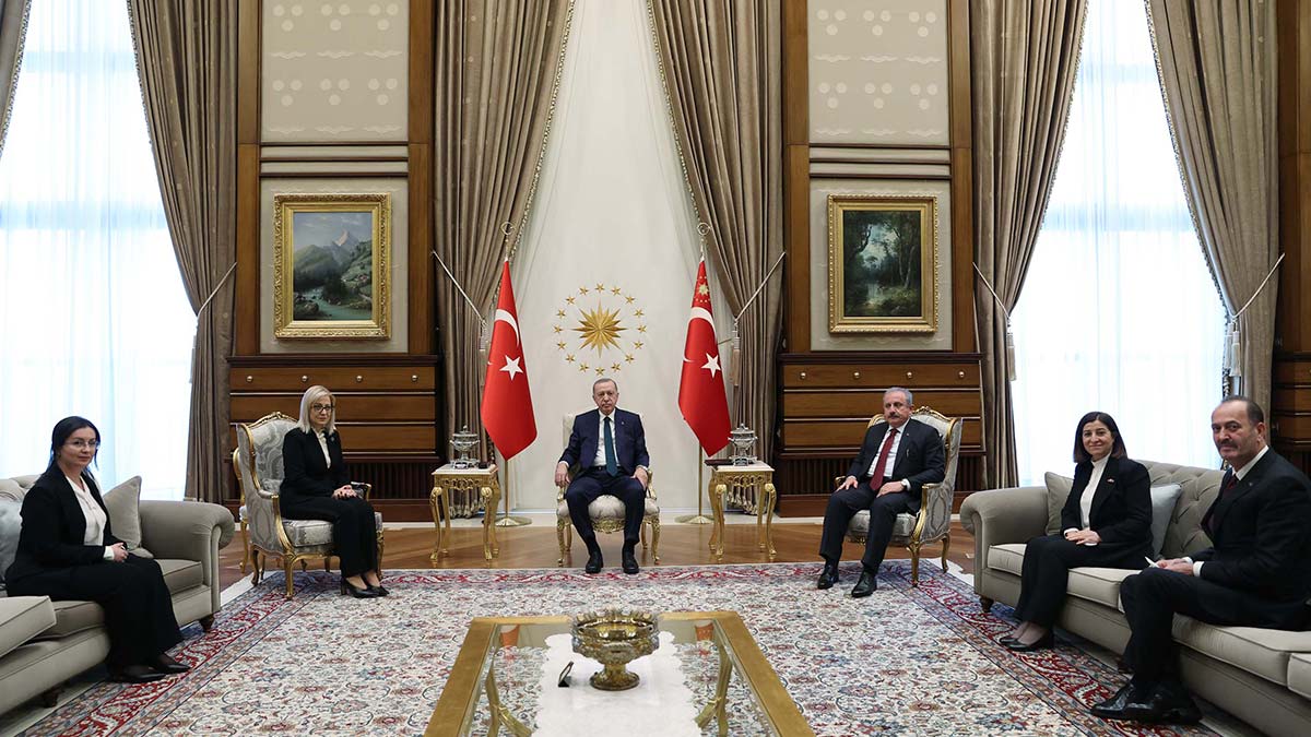 Cumhurbaşkanı Erdoğan, Arnavutluk Meclis Başkanı ile görüştü