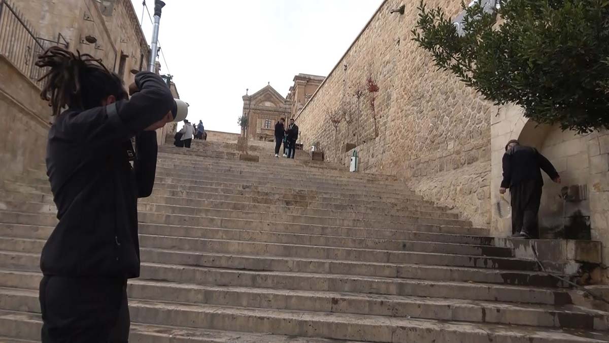 Faslı gezgin, belgeseli için bisikletiyle Mardin'e geldi