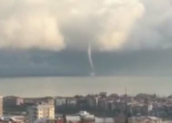 Giresun'da yağan sağanak sonrası hortum görüldü
