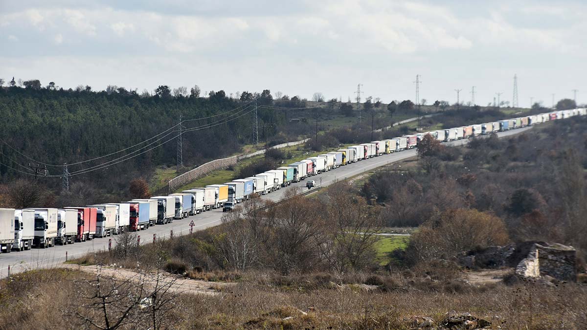 Hamzabeyli Sınır Kapısı'nda yüzde 56,23, Kapıkule'de ise yüzde 19,46 artış yaşandığını açıklandı