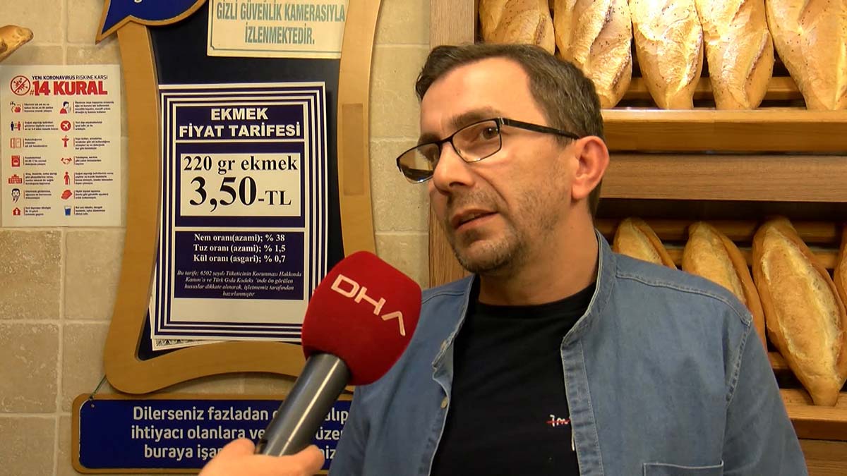 " Geçen sene 106 liraya aldığım un bu sene 320 lira. Şu anda ekmeğin 5-6 lira olması gerekiyor"
