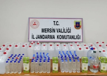 Mersin'de sahte içki operasyonu: 5 gözaltı