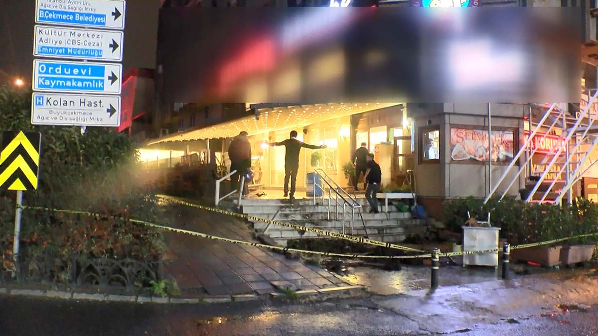 Alkollü olduğu iddia edilen sürücü yara almazken, restoranda yemek yiyen iki gece bekçisi yaralandı