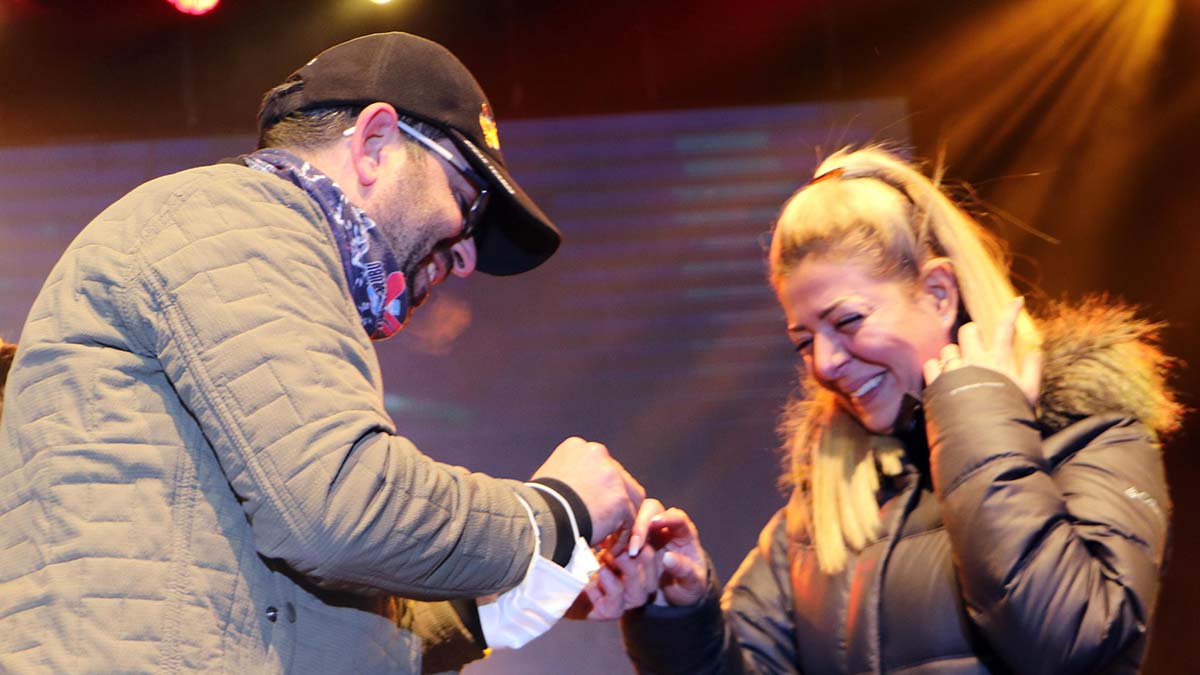 " Çok sevdiğim bu dağda çok sevdiğim insana evlilik teklifinde bulundum"