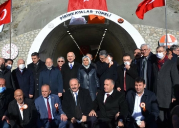 Pirinkayalar Tüneli törenle açıldı