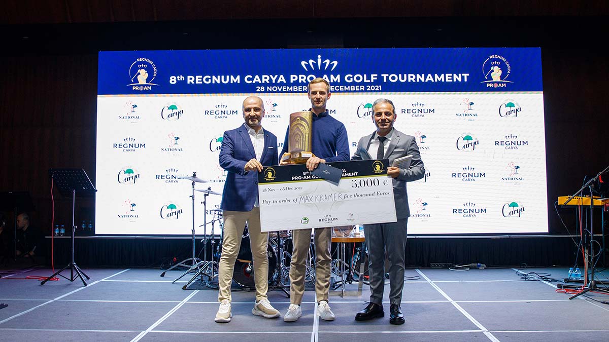 Pro-Am Golf Turnuvası'nın şampiyonu Max Kramer oldu