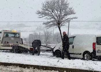 Samsun'da kar yağışı etkili oldu